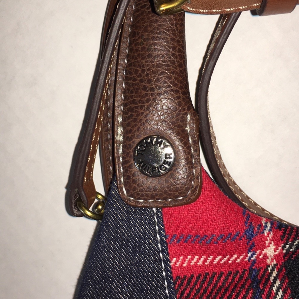 Tommy Hilfiger Tartan Shoulder Bag 
Crossbody Bag Red White and Blue - Picture 17 of 17